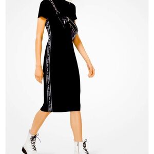 MICHAEL Michael Kors | Stretch Knit Logo Tape Dress
